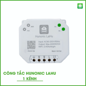 Công Tắc Thông Minh Hunonic Lahu 1 Kênh Công Suất Lớn 4000W- Điều Khiển Từ Xa