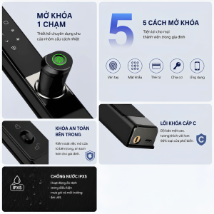 Khoá Thông Minh Cửa Nhôm TDL 36