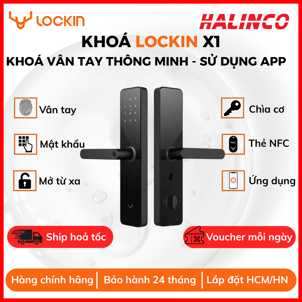 Khoá Vân Tay Thông Minh Lockin X1 1 2