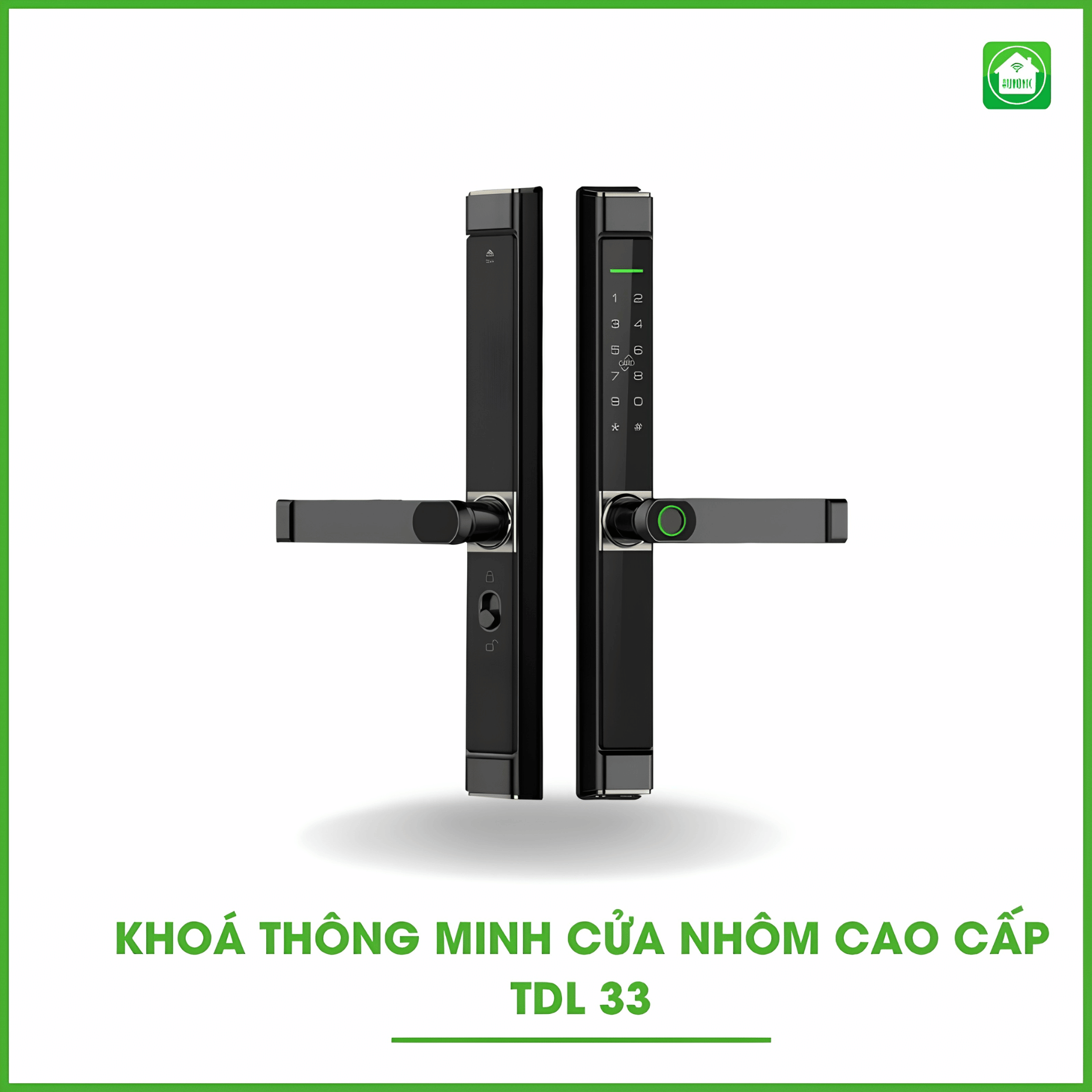 Khoá Thông Minh Cửa Nhôm Cao Cấp TDL 33 2 Khoá Thông Minh Cửa Nhôm Cao Cấp TDL 33