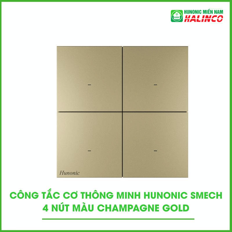 Công Tắc Cơ Thông Minh Hunonic Smech - Màu Vàng 8 21