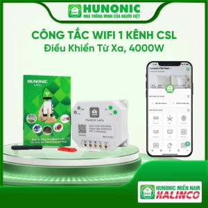 Công Tắc Thông Minh Hunonic Lahu 1 Kênh Công Suất Lớn 4000W- Điều Khiển Từ Xa
