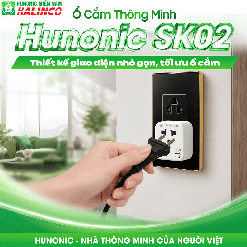 Ổ Cắm Thông Minh SK02 - Điều Khiển Qua Điện Thoại 11 Ổ Cắm Thông Minh Hunonic SK02