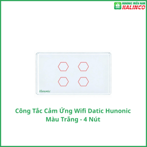 Công Tắc Cảm Ứng Wifi Hunonic Datic - Màu Trắng 16 Công Tắc Cảm Ứng Wifi Hunonic Datic
