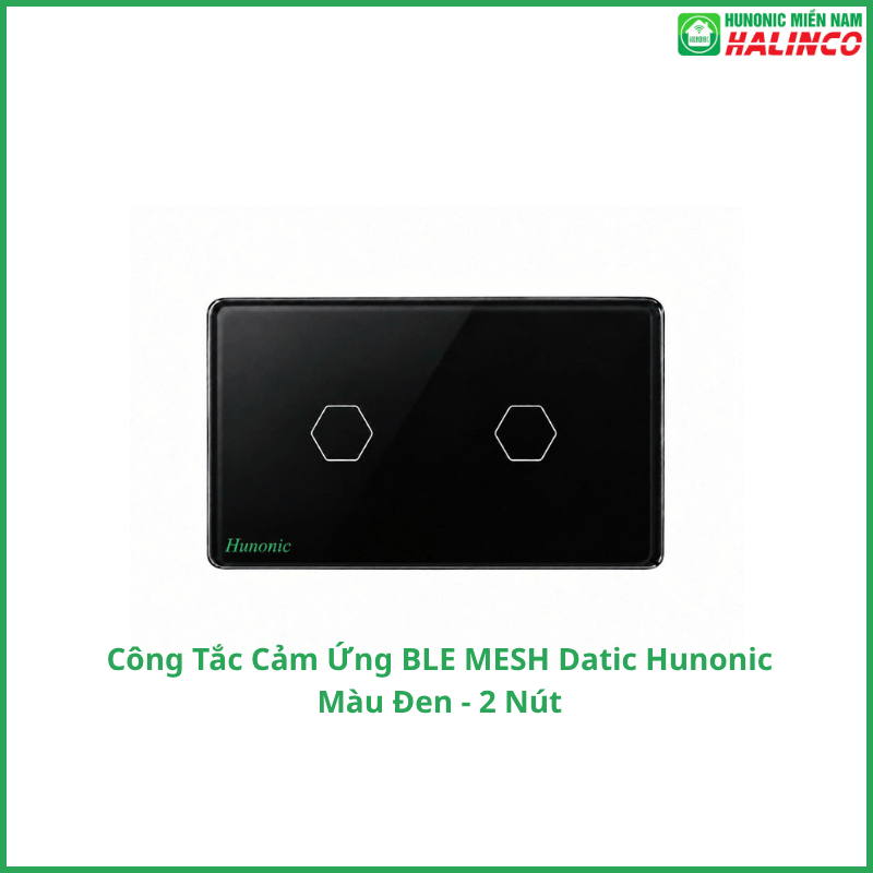Công Tắc Cảm Ứng BLE Mesh Hunonic Datic Màu Đen 6 7