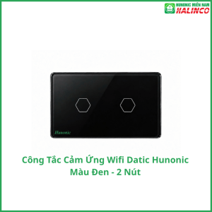Công Tắc Cảm Ứng Wifi Hunonic Datic - Màu Đen 14 Công Tắc Cảm Ứng Wifi Hunonic Datic