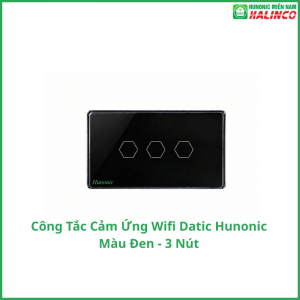 Công Tắc Cảm Ứng Wifi Hunonic Datic - Màu Đen 15 Công Tắc Cảm Ứng Wifi Hunonic Datic