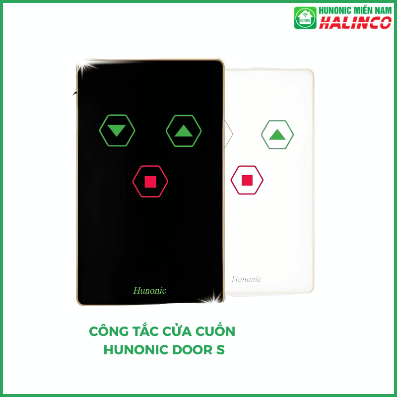 Công Tắc Cửa Cuốn Wifi Hunonic Door S – Phiên Bản Mới 2026 2 Công Tắc Cửa Cuốn Door S