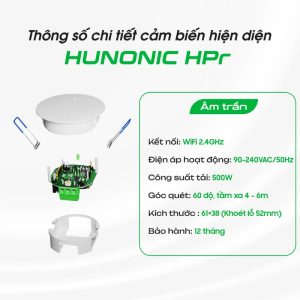 Cảm Biến Hiện Diện Wifi Âm Trần Hunonic HPR