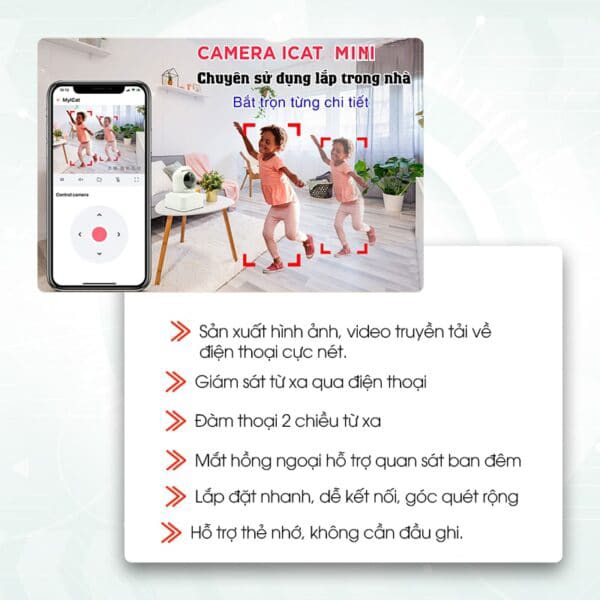 Camera Wifi ICat Outdoor Hunonic 12 Camera Wifi Thông Minh ICat