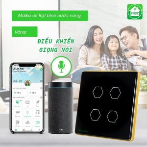 Công Tắc Hunonic Luxury Hình Vuông ( Màu Đen ) 10 Công Tắc Hunonic Luxury Hình Vuông