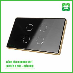 Cong Tac Hunonic Wifi Co Vien 4 Nut Mau Den (1)