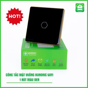 Công Tắc Cảm Ứng Wifi Hunonic Hình Vuông ( Màu Đen ) 11 Cong Tac Hunonic Wifi Mat Vuong 1