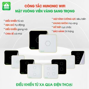 Công Tắc Cảm Ứng Wifi Hunonic Hình Vuông