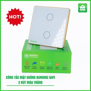 Công Tắc Cảm Ứng Wifi Hunonic Hình Vuông ( Màu Trắng ) 12 Cong Tac Hunonic Wifi Mat Vuong 4