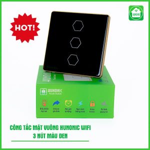 Công Tắc Cảm Ứng Wifi Hunonic Hình Vuông ( Màu Đen ) 13 Cong Tac Hunonic Wifi Mat Vuong 5