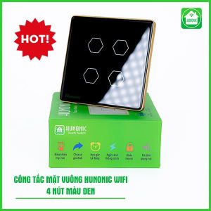 Công Tắc Cảm Ứng Wifi Hunonic Hình Vuông ( Màu Đen ) 14 Cong Tac Hunonic Wifi Mat Vuong 8