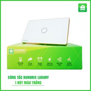 Công Tắc Hunonic Luxury Hình Chữ Nhật Viền Vàng ( Màu Trắng ) 10 Cong Tac Thong Minh Hunonic Luxury 11 600x600