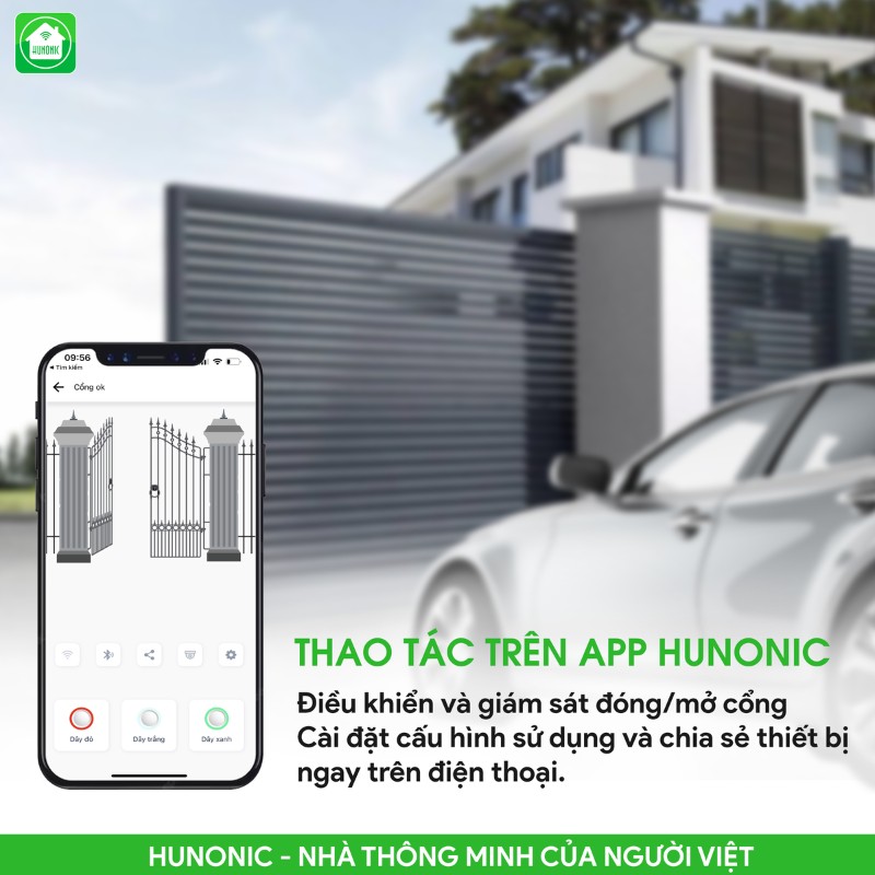 Công Tắc Cảm Ứng Cổng Tự Động Wifi Hunonic Gate 9 Hunonic Gate4