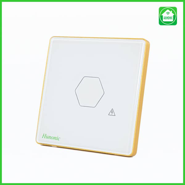 Công Tắc Cảm Ứng Wifi Hunonic Hình Vuông ( Màu Trắng ) 8 Hunonic Luxury Dai Dien Vuong Trang