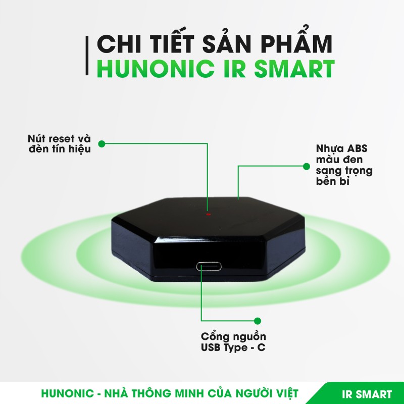 Bộ Điều Khiển Hồng Ngoại Hunonic IR Smart 15 Bộ Điều Khiển Hồng Ngoại Hunonic IR Smart