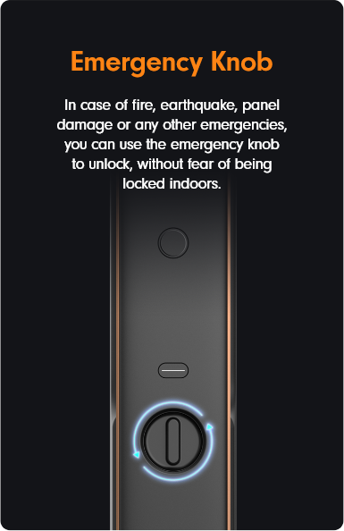 Khoá Thông Minh FaceID Xiaomi Lockin S50F 4 Multile Emergency Knob Desk 02