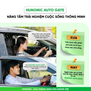 Cổng Tự Động Hunonic Auto Gate V2 (Bộ 1 motor) 21 Tinh Nang Cong Tu Dong