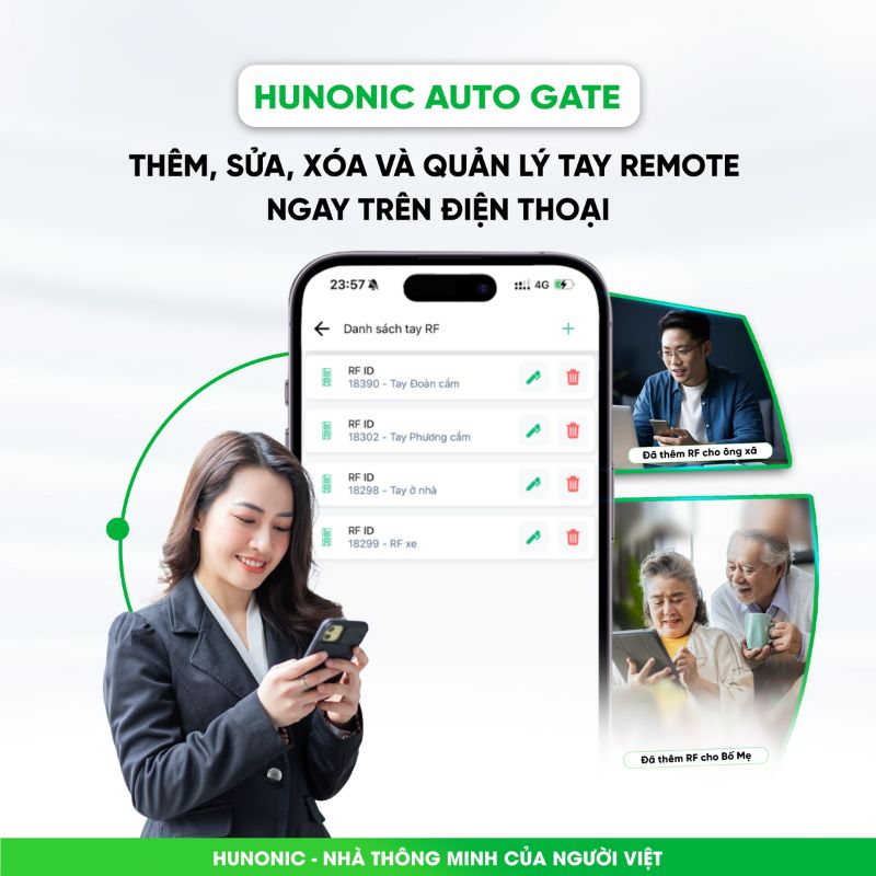 Cổng Tự Động Hunonic Auto Gate V2