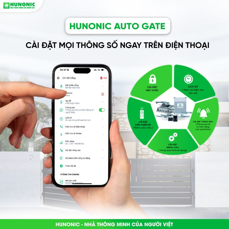 Cổng Tự Động Hunonic Auto Gate V2