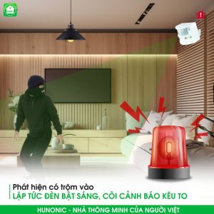 Thiết Bị Chống Trộm Và Báo Khách Wifi Hunonic CT01 11 Tinh Nang Ct01