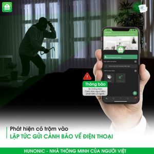 Thiết Bị Chống Trộm Và Báo Khách Wifi Hunonic CT01 12 Tinh Nang Ct011