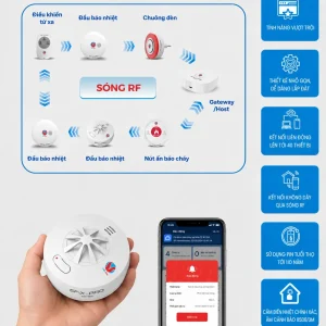 Đầu Báo Cháy Nhiệt Không Dây SafeFire SF-X Pro 7 Đầu Báo Cháy Nhiệt Không Dây SafeFire SF-X Pro