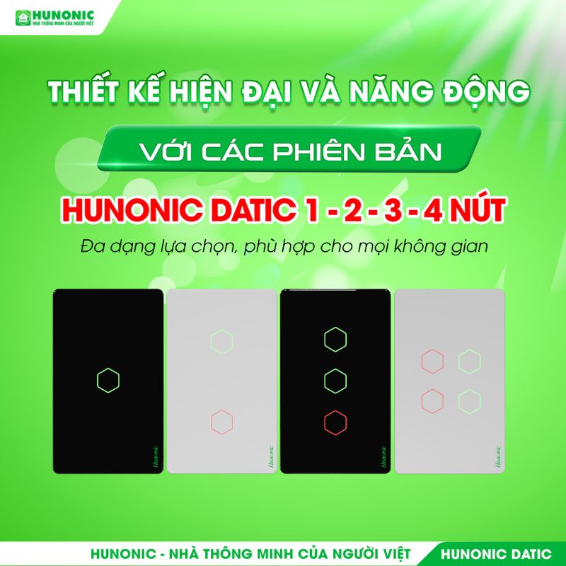 Công Tắc Chống Giật BLE Mesh Hunonic Datic 4 Tinh Nang Hunonic Datic3 (1)
