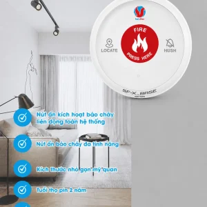 Nút Ấn Báo Cháy SafeFire SF-X Base 6 Nút Ấn Báo Cháy SafeFire SF-X Base