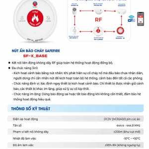 Nút Ấn Báo Cháy SafeFire SF-X Base 7 Nút Ấn Báo Cháy SafeFire SF-X Base