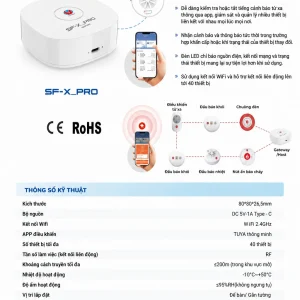 Thiết Bị Trung Tâm Gateway SafeFire SF-X Pro 5 Thiết Bị Trung Tâm Gateway SafeFire SF-X Pro