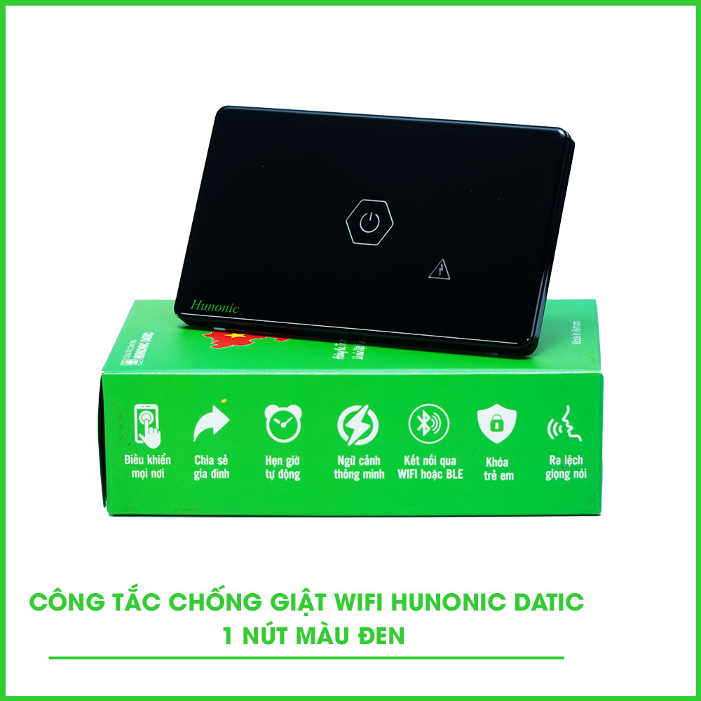 Công Tắc Chống Giật Wifi Hunonic Datic 1 Chống Giật Wifi Datic