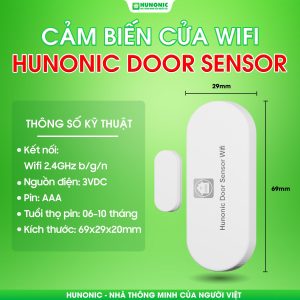 Cảm biến cửa Wifi Hunonic Door Sensor Thế Hệ Mới